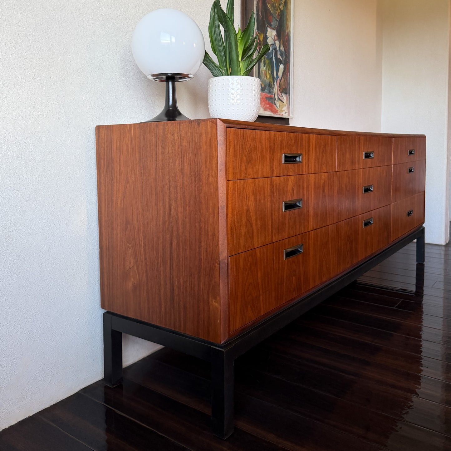 Walnut 9 Drawer Dresser by Founders
