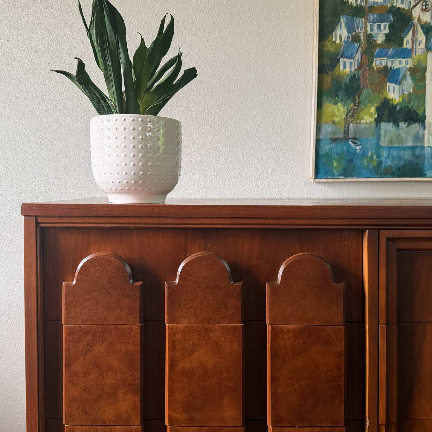 Vintage MCM Walnut Dresser