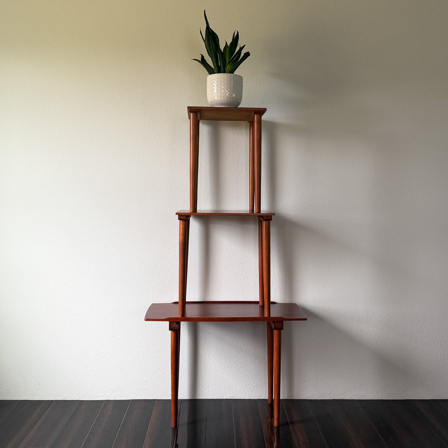 Set of Three Vintage MCM Teak Nesting Tables