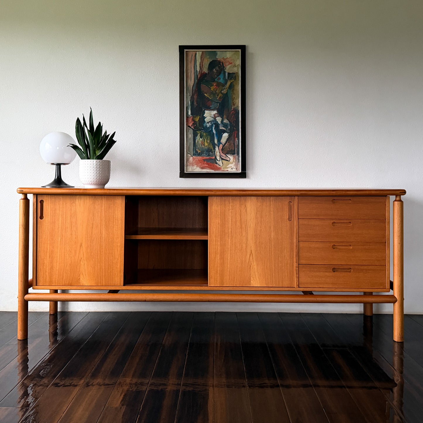 Vintage Teak Credenza