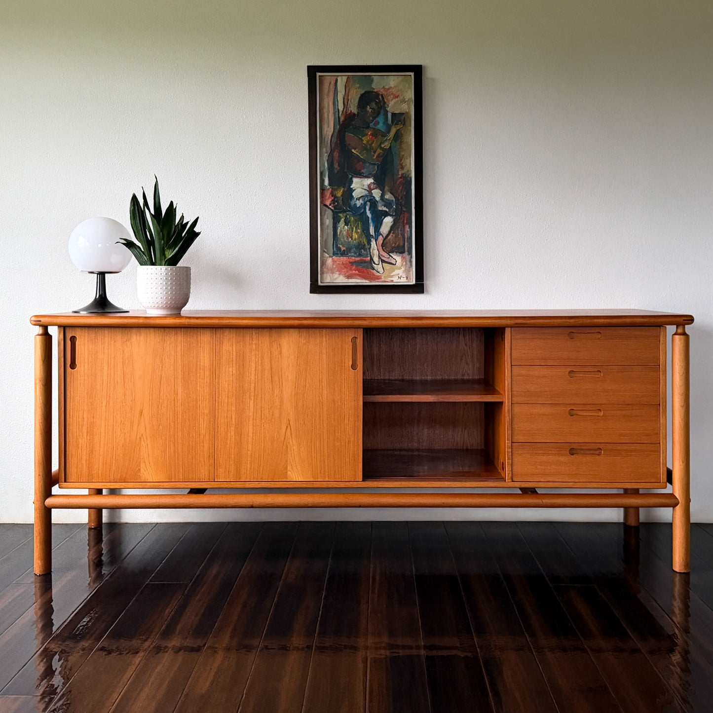 Vintage Teak Credenza