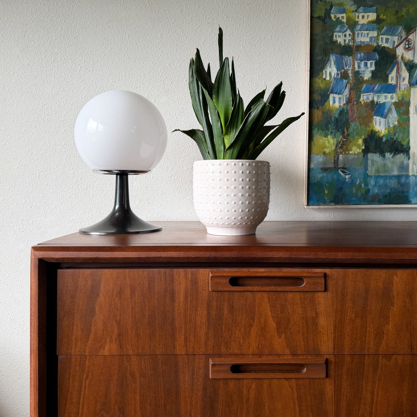 Mid Century 6 Drawer Walnut Dresser