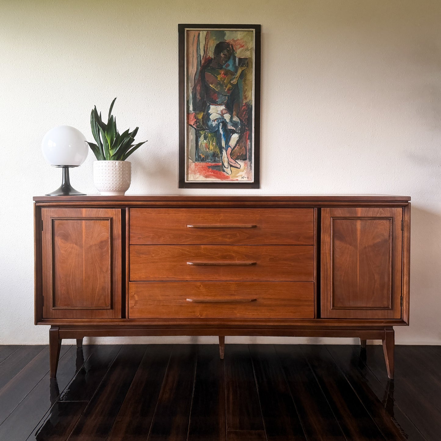 MCM Walnut Credenza