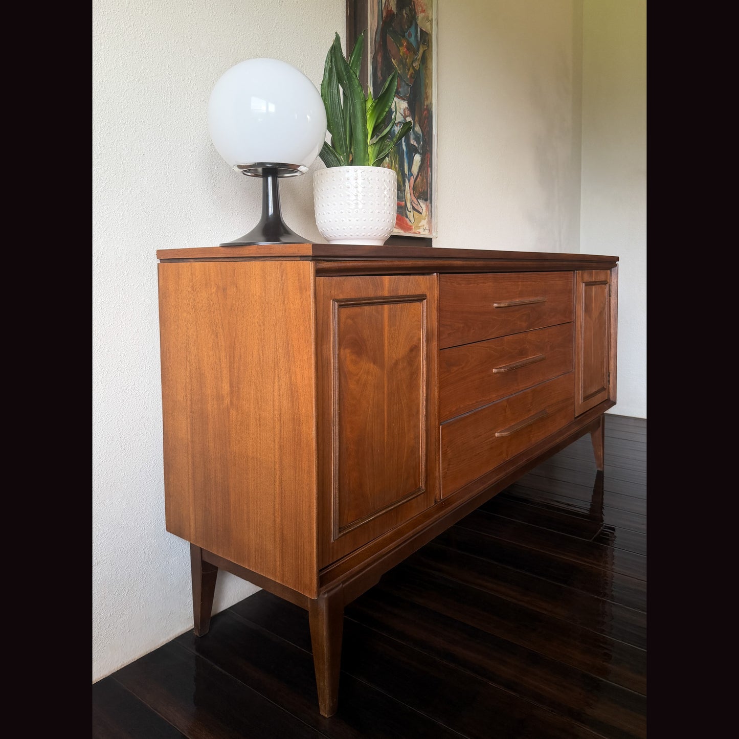 MCM Walnut Credenza